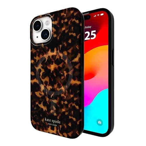 kate spade new york iPhone 15 Case / 14 / 13, Compatible with MagSafe - Tortoiseshell - Image 1