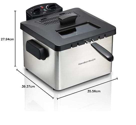 Hamilton Beach® Professional-Style 5 Litre Deep Fryer with Timer, Stainless Steel, 35043C thumbnail 2