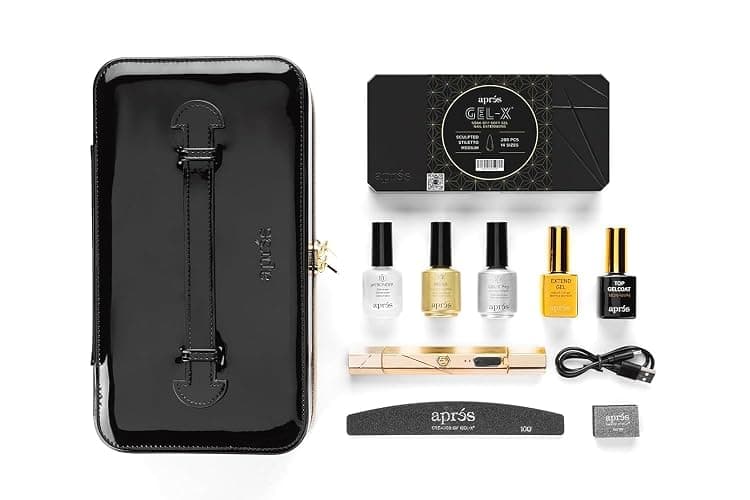 Apres Gel-X Nail Professional Starter Kit, 14 Sizes 00-9 w/ Half Sizes Included, Soft Gel Nail Tips Extension Kit, 2025 Edition (Sculpted Stiletto Medium) thumbnail 7