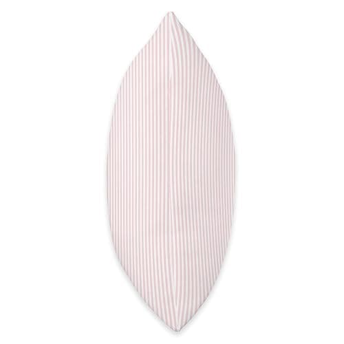 Soft Blush Pink Pinstripe in an English Country Garden Throw Pillow thumbnail 2
