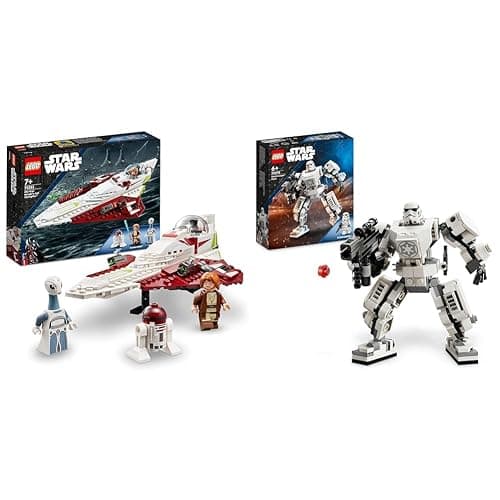 LEGO Star Wars Obi-Wan Kenobi’s Jedi Starfighter, Buildable Toy for Age 7+, with Taun We Minifigure, Droid Figure and Lightsaber, Attack of the Clones Set, Gift Idea 75333 - Single thumbnail 2