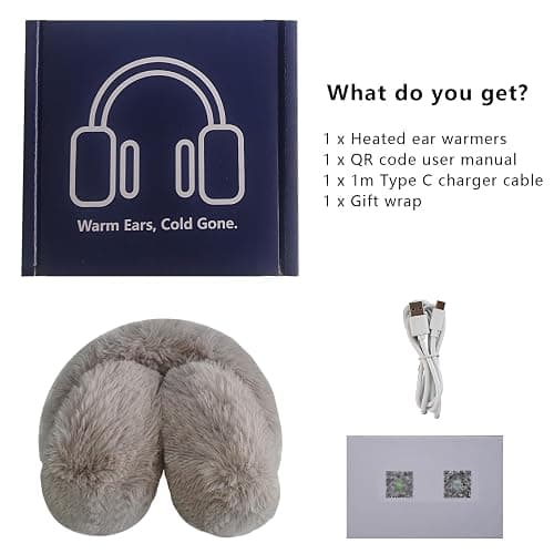 KUMADAI Heated Ear Muffs for Winter - Constant Temperature Earmuffs - Ear Warmers Covers for Women Men Cold Weather thumbnail 7