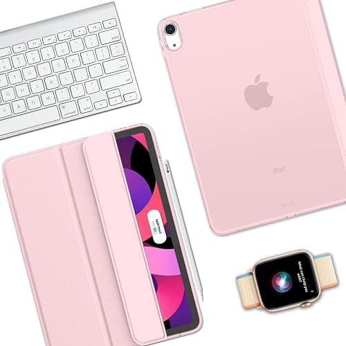 iMieet iPad Air 11 Inch Case M3 2025/M2 2024 - iPad Air 5th/4th Generation Case 2022/2020 10.9 Inch, Slim Hard PC Translucent Back Shell Cover, Support Touch ID(Pink) thumbnail 7