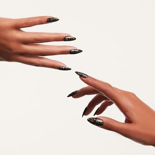 Mylee Nail Gel Polish Flake No-Wipe Top Coat 15ml, UV/LED Soak-Off Nail Art | Manicure Pedicure, Professional, Durable & Safe (Gold Flake), Easy to Apply, No Chips, Salon & Home Use, Long Lasting thumbnail 5