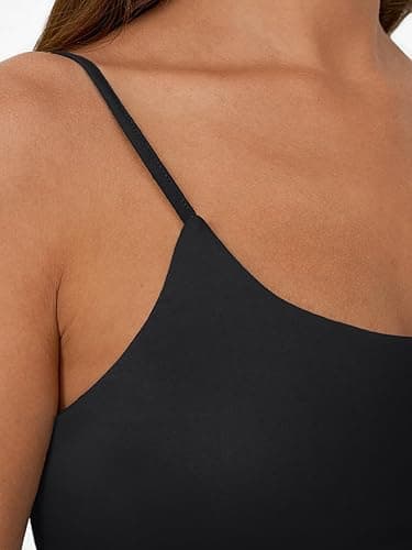 Trendy Queen Womens Summer Tank Tops Double Lined Going Out Teen Girls Y2k Sleeveless Backless 2025 Workout Cami Adjustable - Black - Small thumbnail 5
