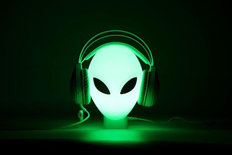 FancyMay RGB Headphone Stand with Music Rhythm Light, 8-Color LED Gaming Headset Holder with USB & Type-C Charging Ports, Voice-Activated Light for PC Desk Setup, Gamer Gifts for Men & Boys thumbnail 2