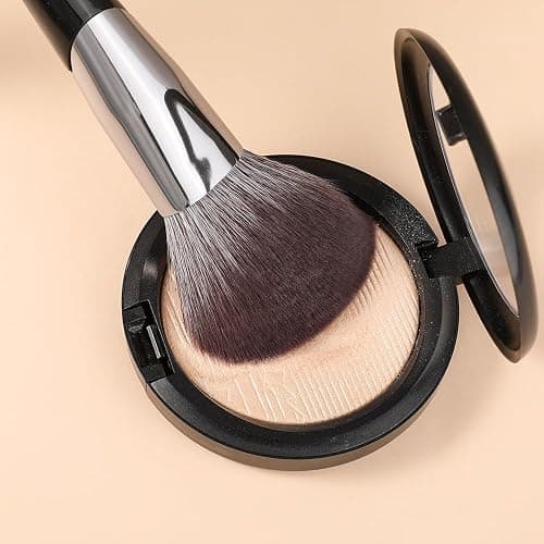 DUcare Powder Brush for Loose Powder - Fluffy Makeup Brushes with Soft Synthetic Bristles for Setting Powder/Blush/Highlighter, Large Face Makeup Brush for Flawless Application thumbnail 9