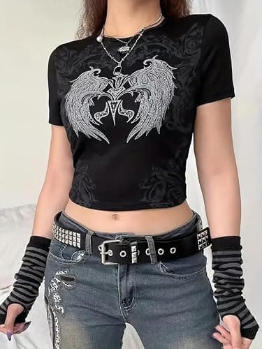 Ulekuke Metal Punk Rock Rivet Studded Belt for Women Men, Gothic Belt with Bright Pyramid Studs thumbnail 3