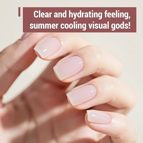 JODSONE 12PCS Gel Nail Polish Set 10 Translucent Jelly Colors Natural, Elegant & Long Lasting For Home & Salon Use thumbnail 4