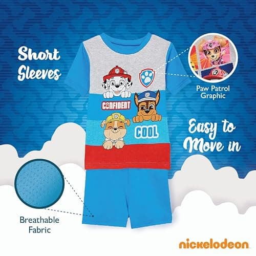 Nickelodeon Boys' Paw Patrol 6-piece Snug-fit Cotton Pajama Set, Soft & Cute for Kids thumbnail 5