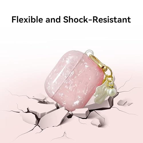 Compatible with AirPods 4 Case 2024, Cute TPU Protective Case Cover for AirPods with Cleaner Kit and Shell Lanyard Accessories for Women Girls thumbnail 3