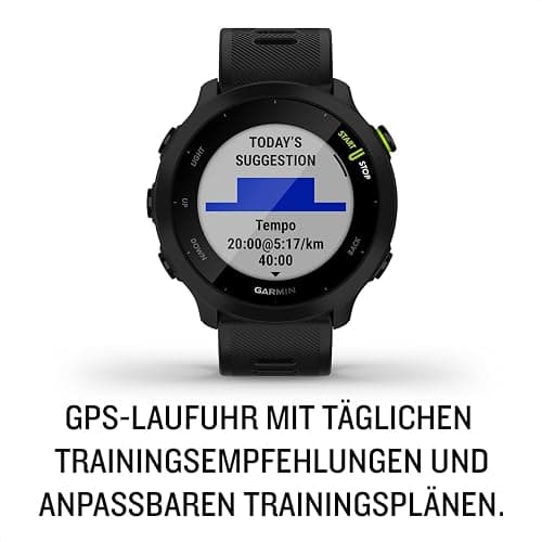 Garmin Forerunner 55 GPS 42mm Running Smartwatch, Easy to use, Lightweight, Training Guidance, Safety & Tracking Features, Black thumbnail 3