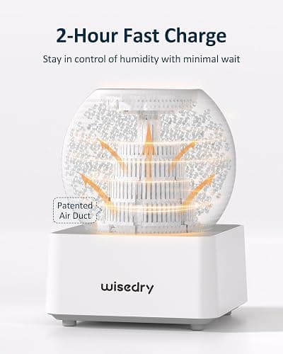 Rechargeable White Mini Dehumidifier thumbnail 4