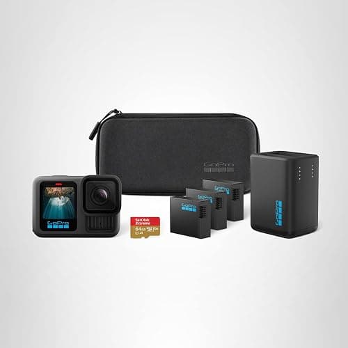 GoPro HERO13 Black Extended Power Bundle - Includes Dual Battery Charger, 3 Enduro Batteries, 64GB SanDisk microSD Card, Camera Case thumbnail 6