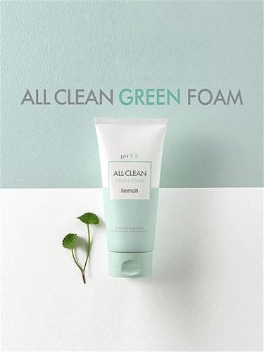 HEIMISH All Clean Green Foam Moisturizing Face Cleanser, Hydrating Gentle Gel Cleanser, Daily Face Wash for Sensitive Skin with Amino Acid, P.H 5.5, for Double Cleansing, Korean Skincare, 5.3oz/150g thumbnail 3