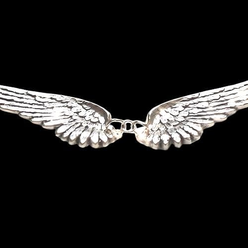 Unified Jewellery Silver Plated Angel Wings Necklace For Women, Double Wing Pendant, Adjustable Chain, Fashion Jewellery B44 thumbnail 3