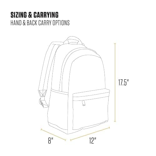 Carhartt 21L Classic Laptop Backpack, Water-Resistant Pack W/ 15" Laptop Sleeve and Organizational Compartments, PFAS Free, Black thumbnail 7