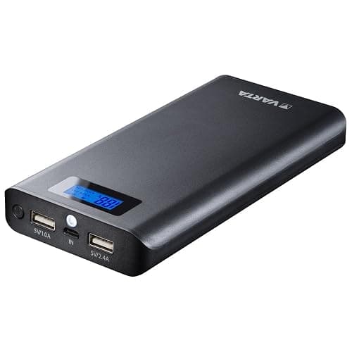 VARTA 18200mAh Power Bank (2 USB Ports 1.0A und 2.4A, LCD Display zur Lade- und Entladeanzeige, kompatibel mit Geräten wie iPhone, Samsung Galaxy, Huawei, GoPro etc., inkl. 50cm Micro-USB Kabel) - Image 1
