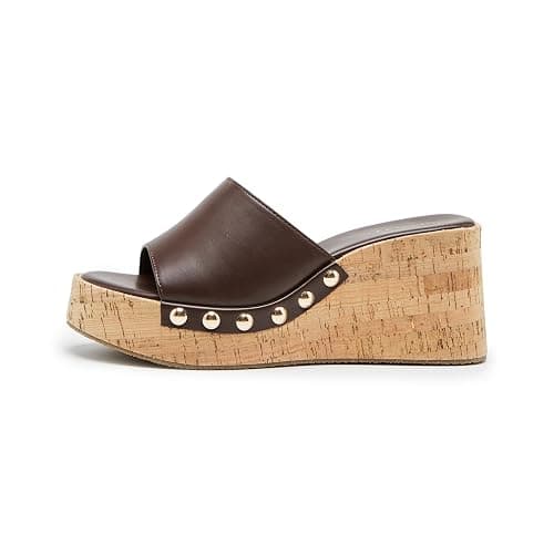 STYVELLA Women’s Platform Wedge Sandals, Slip On Open Toe Wedge Heels Non-Slip Casual Comfort Slides for Dressy Occasions, 2.95 inches Platform thumbnail 7