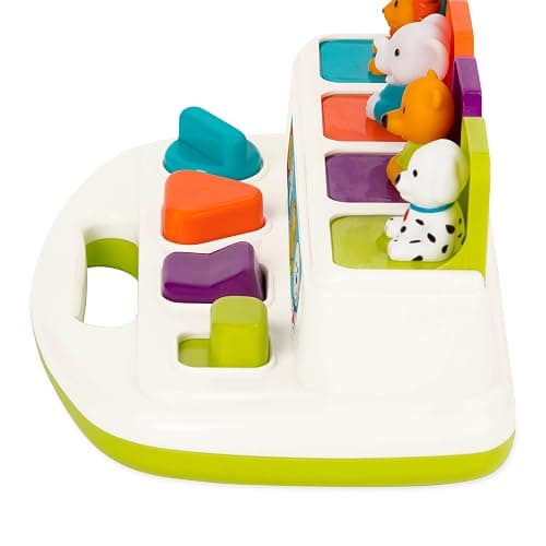 Battat – Cause – And – Effect Toy – Developmental Toy With Buttons & Colors – Color Sorting Animal Toys – For Kids, Toddlers, Babies – 18+ Months – Pop – Up Pals thumbnail 9