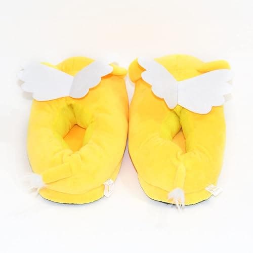Roffatide Anime Cardcaptor Sakura Fuzzy Slippers Cerberus Kero Chan House Slippers Closed Toe Open Back Foam Slippers with Rubber Sole for Women Man One Size thumbnail 4