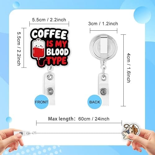 Hobbspring 12Pcs Funny Cartoon Organ Badge Reels Clips Retractable Heart Bone Lungs ID Badge Clips Worker Teacher Nurse Name Badges Holders for Colleague Team Nurse Week Gifts thumbnail 2