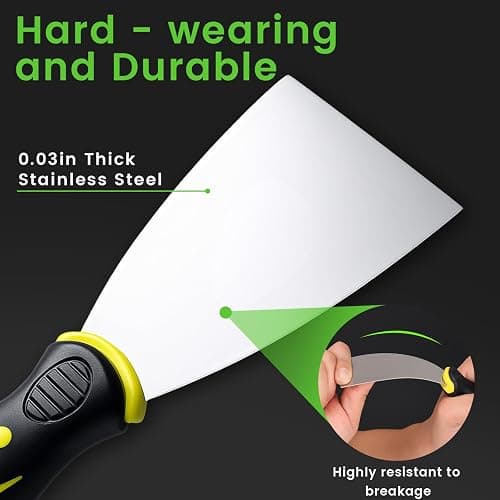 Professional Caulk Gun Kit with Caulk Remover & Silicone Sealant - 5 in 1 Caulking Tool Set for Caulking Removal, Includes Caulking Gun Tool, Silicone Scraper thumbnail 7