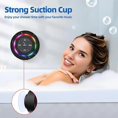 ANLEDDA Shower Speaker Bluetooth Waterproof thumbnail 2