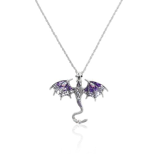 Wasise Dragon Necklace - Gothic Jewellery, Fourth Wing Merch, Gothic Jewelry with Fantasy Dragon Pendant, Chinese Dragons Pendant, Dragons Gifts for Women, Unique Necklace Gifts for Lovers - Image 1