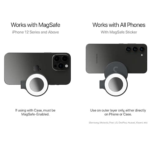 ShiftCam SnapGrip Essential – Magnetic Phone Camera Grip with Wireless Shutter Button & Tabletop Dock – Compatible with iPhone & Android – Midnight thumbnail 6