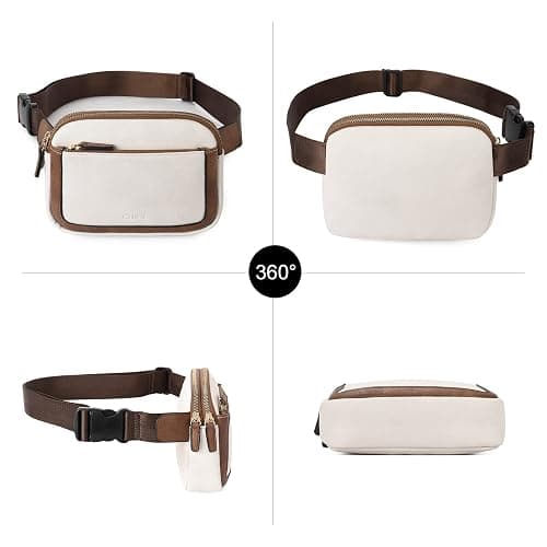 CLUCI Belt Bag for Women, Mini Everywhere Crossbody Waist Bag Adjustable Strap, Vegan Leather Women's Fanny Pack thumbnail 8