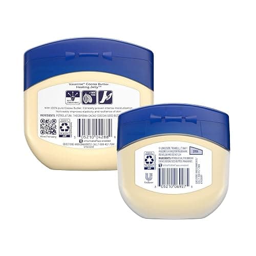 Vaseline Cocoa Butter Healing Jelly, 2-Size Variety Bundle – #1 Dermatologist-Recommended Skin Protectant, Healing Ointment for Sensitive and Dry Skin thumbnail 2