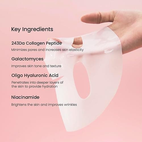 BIODANCE Bio-Collagen Real Deep Mask, Hydrating Overnight Hydrogel Mask, Pore Minimizing, Elasticity Improvement, 34g x16ea thumbnail 7