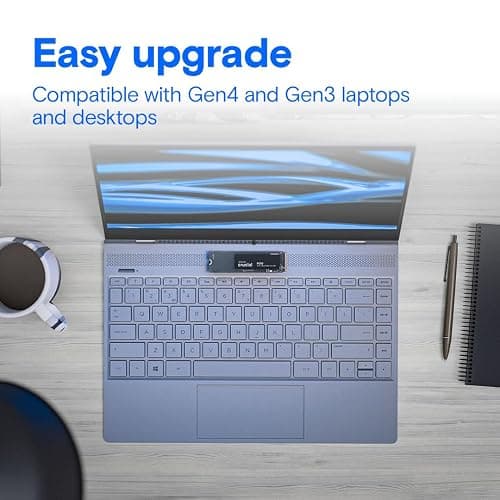 Crucial P310 1TB SSD M.2 2280 NVMe PCIe Gen4, Up to 7,100MB/s, Laptop & Desktop (PC) Compatible, Internal Solid State Drive - CT1000P310SSD801 thumbnail 4