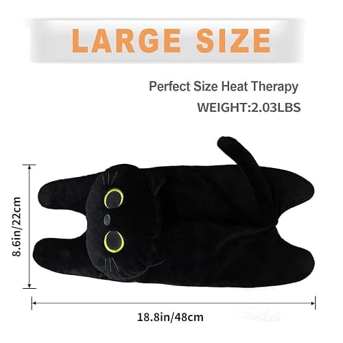 Microwave Heating Pad for Cramps Pain Relief, 19 * 9" Microwavable Heating Pads for Back, Neck Shoulder, Cute Microwave Heating Pad Stuffed Animal, Moist Heat Pack, Lavender thumbnail 3
