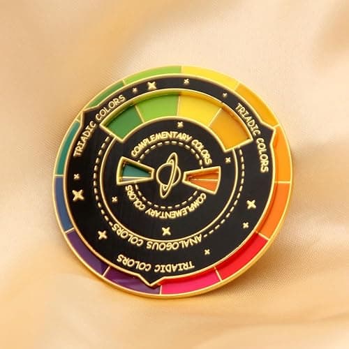 Color Wheel Enamel Pin - Funny What To Eat Food Pin - Aesthetic Gifts for Teens Women and Men thumbnail 3