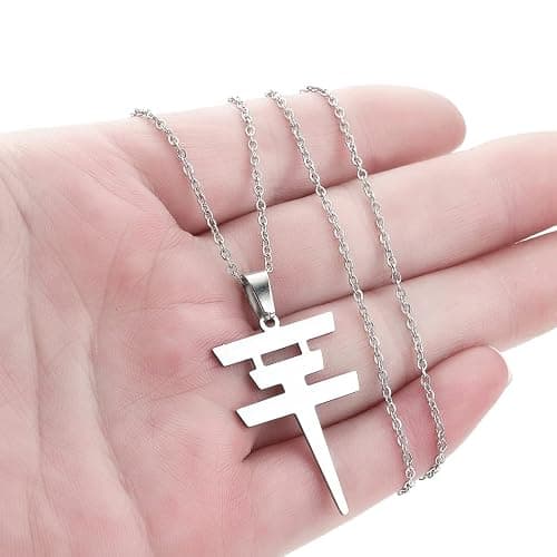Tokio Hotel Necklace Stainless Steel Tokio Hotel Pendant Logo Bill Kaulitz Sign Symbol Men and Women Gift thumbnail 2