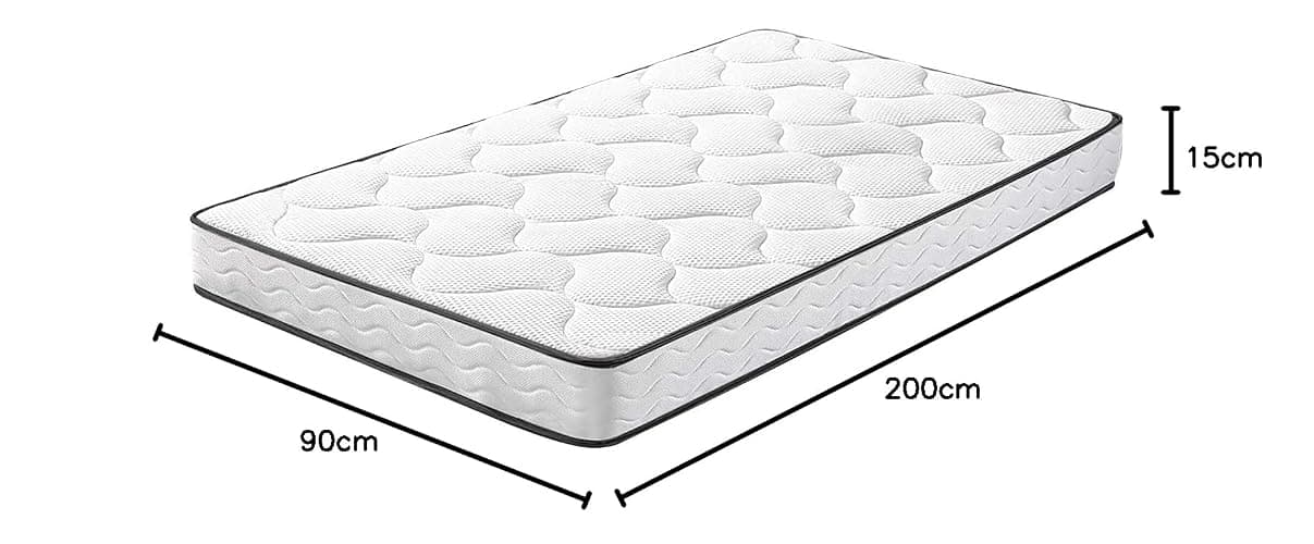 IZTOSS Lot de 2 Matelas 90x200cm Matelas Memoire de Forme Luxe Matelas de Lit d'Adulte et d'enfant Épaisseur 15cm thumbnail 3