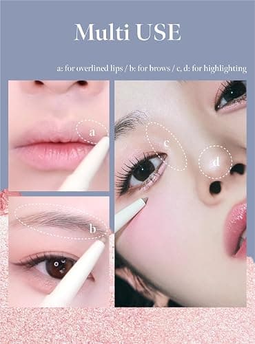 CORALHAZE Idol AEGYO-SAL Maker 02 Sparkling Pink, 2-in-1 Under-Eye Highlighter and Contour Liner for Bright, Voluminous Eyes, Long-Lasting, Smudge-Proof Shimmer Stick with Natural Glow, Korean Beauty - 02 Sparkling Pink - 1 Count (Pack of 1) thumbnail 9