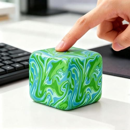 Squishies Stress Cube Toys, Adults Squishies Anxiety Relief Ball, Slow Rising Sensory Toys, Novel Design Cool Colorful Cubes, Suitable for Adult use in Offices and Homes (Orange) thumbnail 6