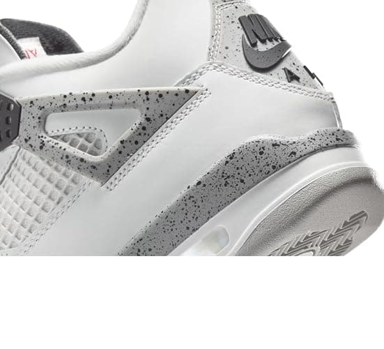 Nike Mens Air Jordan 4 Retro Running, SUMMIT WHITE/FIRE RED-CEMENT GREY-BLACK, 8 UK (9 US) thumbnail 5