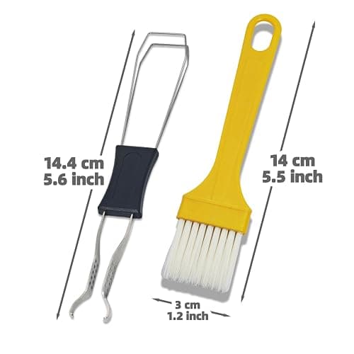 Atdcoek Keycap Puller Switch Pluller with Keyboard Cleaning Brush for Mechanical Keyboard, Stainless Steel Key Removal Tool thumbnail 4