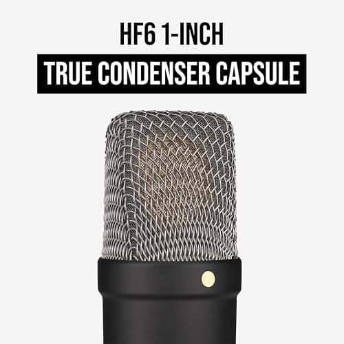 RØDE NT1 Signature Series Large-diaphragm Condenser Microphone with Shock Mount, Pop Filter and XLR Cable for Music Production, Vocal Recording, Streaming and Podcasting thumbnail 3
