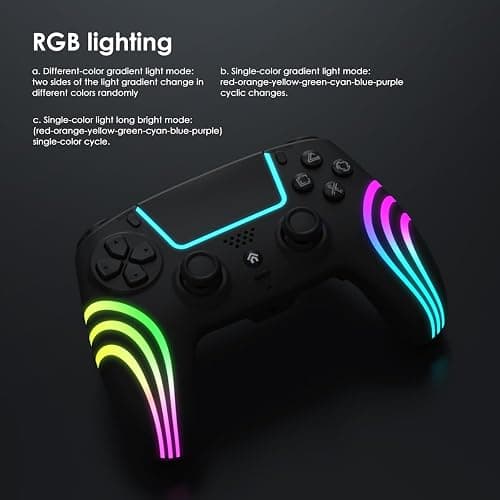 Manette sans Fil pour PS5, Controller pour PS5, avec Joystick Hall, Prise Audio, Vibration, Pavé Tactile, Six Axes, Manette pour PS5/Slim/Pro/PC thumbnail 4