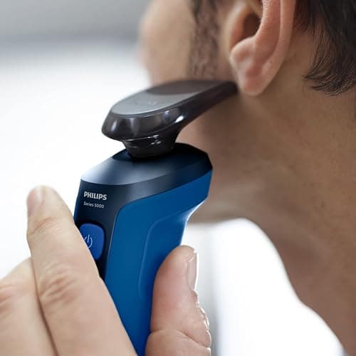 Philips S5466/18 - Rasoio Elettrico Serie 5000, Pelle Bagnata e Asciutta, Lame Auto-Affilanti ComfortTech, Testine per Contorno Viso a 360°, Display LED, Rifinitore ad Aggancio thumbnail 6