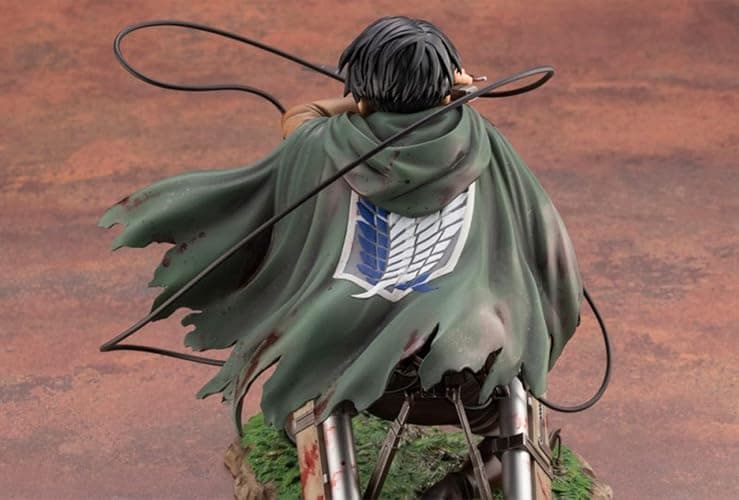 Puruuige Levi Anime Figure 5.9'' Bloody Levi Captain Scene Model PVC Collectible Sculpture Gifts thumbnail 6