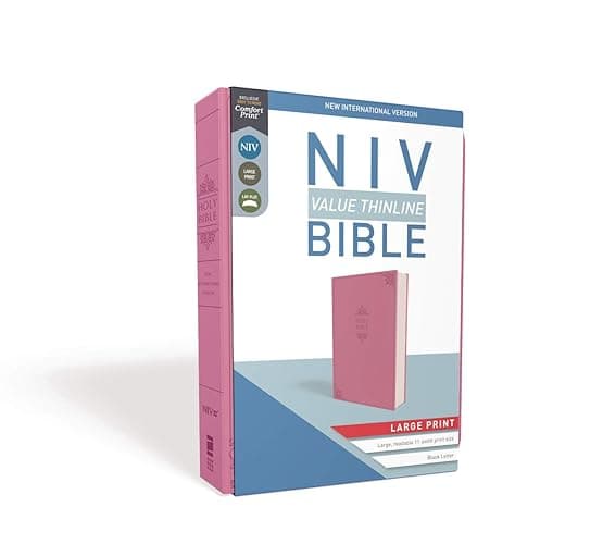 NIV, Value Thinline Bible, Large Print, Leathersoft, Pink, Comfort Print thumbnail 8