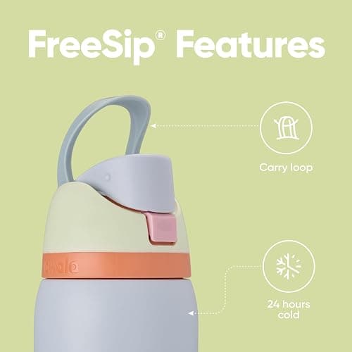 Owala FreeSip Insulated Stainless Steel Water Bottle with Straw for Sports, Travel, and School BPA-Free Sports Water Bottle, 32 oz, Beach House thumbnail 3