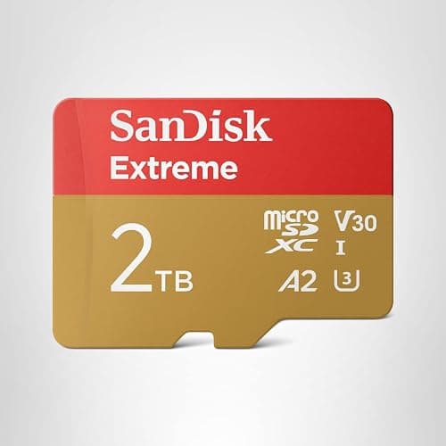 SanDisk 2TB Extreme microSDXC UHS-I Memory Card with Adapter - Up to 240MB/s, C10, U3, V30, 4K, 5K, A2, Micro SD Card- SDSQXAV-2T00-GN6MA thumbnail 8