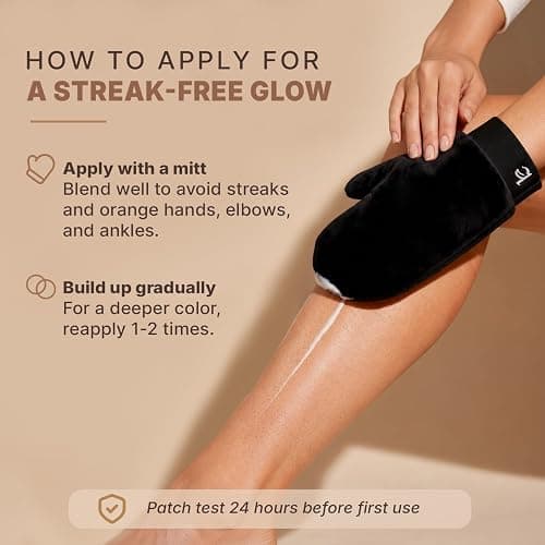 Beauty by Earth Self Tanner - USA Made with Natural & Organic Ingredients | Moisturizing Self Tanning Lotion with Aloe Vera & Coconut for a Natural Glow, Streak-Free Fake Tan (Medium) thumbnail 6